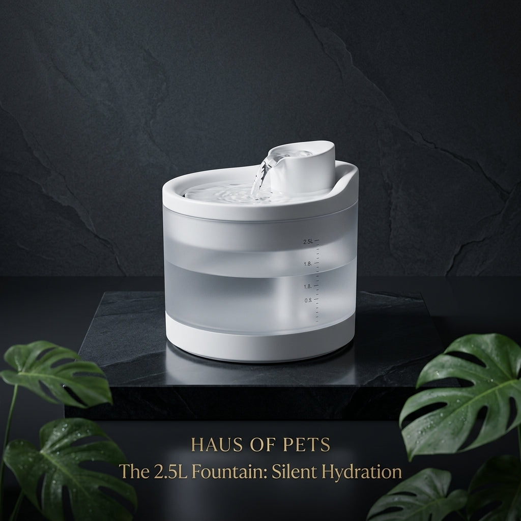 2.5L automatic pet water fountain front view